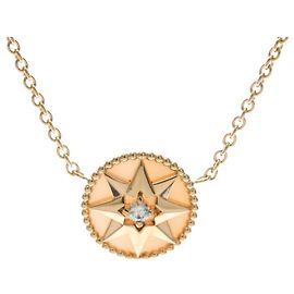Collier Christian Dior Rose des Vents Doré