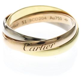 Cartier Trinity Ring aus Weiß-, Gelb- und Roségold Golden