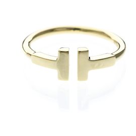 Autre Marque Bague Tiffany T Wire en or jaune 18K Doré