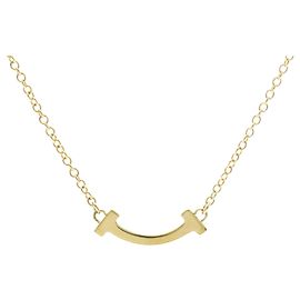 Autre Marque Collar Tiffany T Smile Micro Size Dorado