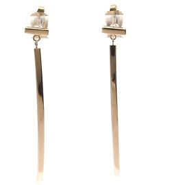 Autre Marque Boucles d'oreilles pendantes Tiffany T-wire Bar en or rose (18K) Doré