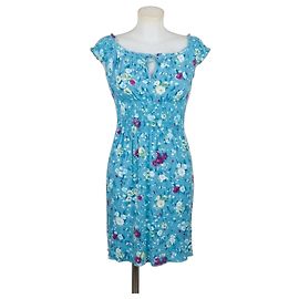 Liu.Jo Liu Jo Jeans Abito Mini Floreale Blu Cotone Blu Multicolore
