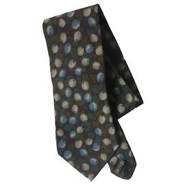 Givenchy Gentleman Seidenkrawatte Blau Grün
