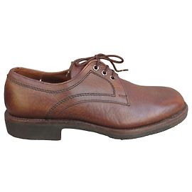 Paraboot Derby Leder-Schuhe Braun Braun