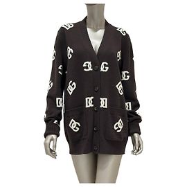 Dolce & Gabbana DG Monogram Wool Cardigan  sz.42 pre-owned Other