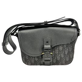 Dior — Saddle Messenger Small, Oblique Noir Nero