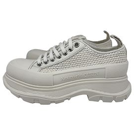 Alexander McQueen — Tread Slick Raffia Blanc, T.38 Bianco Beige
