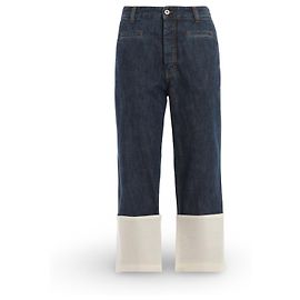 Jean Loewe Fisherman avec revers blancs Blanc Bleu
