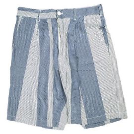 Autre Marque Engineered Garments WP SHORT MINI GINGHAM BIG ST. Shorts de algodão Azul Outro