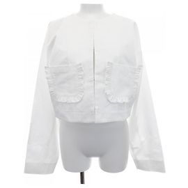 Autre Marque Chesty Collarless Jacket White