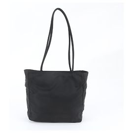 Sac cabas/épaule Prada Tessuto Nylon avec logo triangle Noir