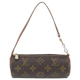Pouch Papillon Monogram Louis Vuitton Marrone