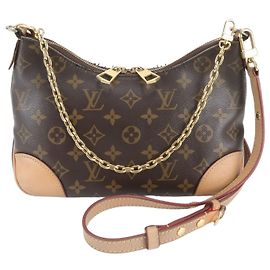Bolsa de Ombro Louis Vuitton Monogram Boulogne PM M45832 Marrom