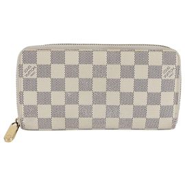 Louis Vuitton Damier Azur Zippy Wallet White