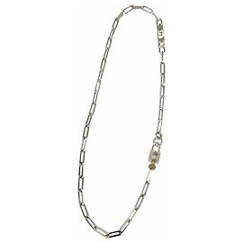 Hermès HERMES Alpha Kelly Cadena Halskette Silber