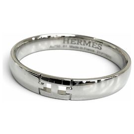 Hermès Anillo de banda Hermes Hercules H-Logo Dorado