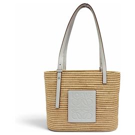 Loewe Square Basket Bag White