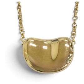 Autre Marque Collier pendentif Tiffany & Co. Elsa Peretti Bean Design Doré