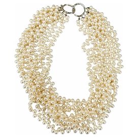 Autre Marque Colar Torsade Paloma Picasso de Pérolas 925 Tiffany & Co. Cru