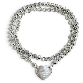 Autre Marque Collana lunga Wrap Tiffany Return to HardWear con ciondolo a cuore Argento