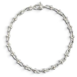 Autre Marque Pulseira de Pingentes Tiffany HardWear Microlink Prata