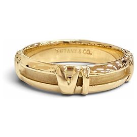 Autre Marque Bague Anneau Tiffany Atlas Numeric Doré