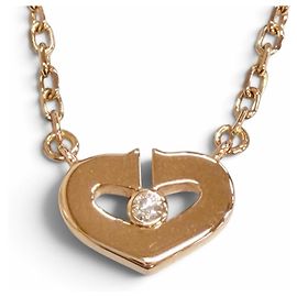 Colar Cartier em ouro rosa 18K e diamantes Dourado