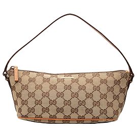 Gucci Beige GG Canvas Boat Beige