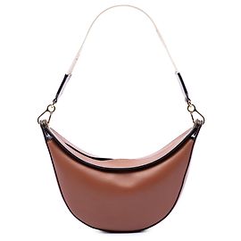 LOEWE Sac Luna Hobo Petit en Cuir Marron Marron