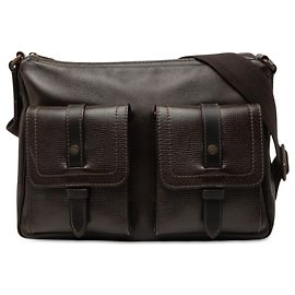 Louis Vuitton Brown Utah Wichita Marrone Marrone scuro