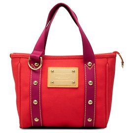 Louis Vuitton Red Antigua Cabas PM Rouge