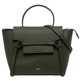 Céline Borsa cintura Celine in pelle di vitello micrograna verde Verde Verde oliva