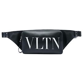Bolsa de cintura Valentino VLTN Rockstud em couro preto Preto