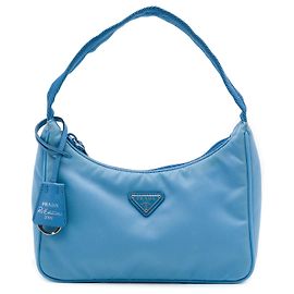 Borsa a tracolla Prada Blue Re Nylon Re Edition 2000 Blu Blu chiaro