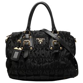 Bolso Prada de Tessuto Gaufre negro Negro