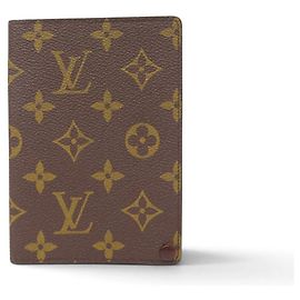 VINTAGE LOUIS VUITTON DOCUMENT HOLDER COVER 1970 MONOGRAM CANVAS Brown