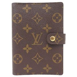 FUNDA DE AGENDA LOUIS VUITTON FUNCTIONAL PM MONOGRAM R20005 DIARY COVER Castaño