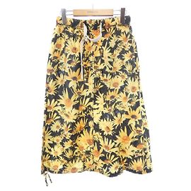 Jil Sander+ Falda Floral Negro Otro