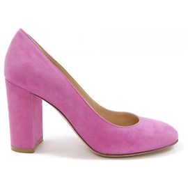 Autre Marque Gianvito Rossi Pumps aus rosa Leder Pink