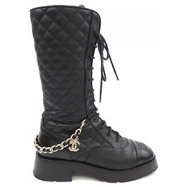 Bottines Chanel G39394 Noir