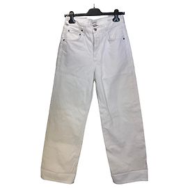 Citizens of Humanity Wide Leg Jeans Weiß Weiß