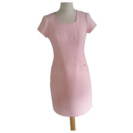 Autre Marque Vestido Rosa Texturizado De Facto Rosa