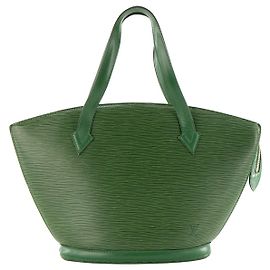 LOUIS VUITTON - Borsa a mano Louis Vuitton Saint Jacques in pelle Epi verde vintage Verde