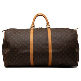 Mala de Viagem Louis Vuitton Monogram Keepall 60 Castanha Marrom