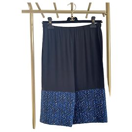 Pantalones Chanel de lana color-block Otro