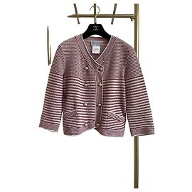 Chanel Tweed Jacke mit Streifen im Cardigan-Stil Andere
