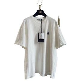 Camiseta Prada blanca de algodón con estampado de letras Otro