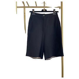 Pantaloni Chanel 21B in lana nera Altro