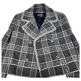 Chanel Gray Tweed Jacket Other