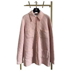 Chanel Cardigan aus rosa Kaschmir mit Perlmuttknöpfen Andere
